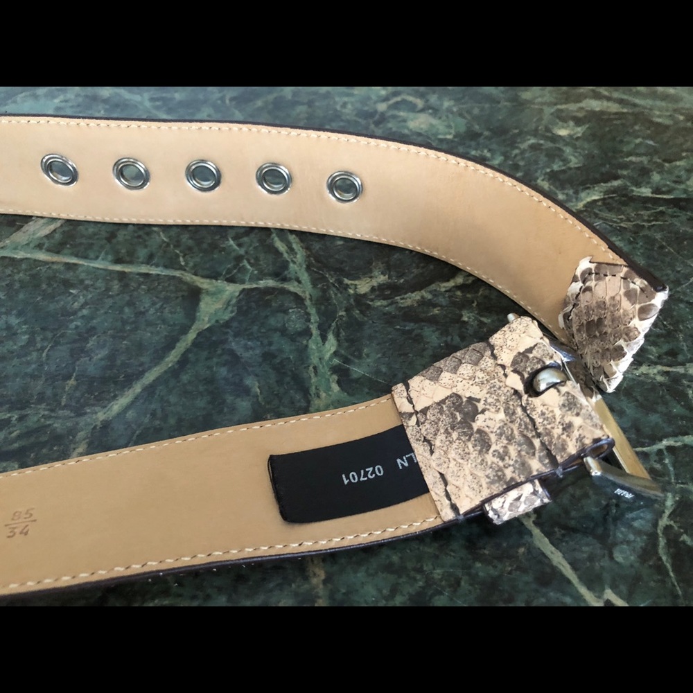 Prada peach python belt, 85/34 - Picture 4 of 8